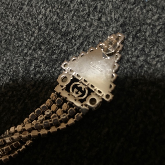 Gucci Single Crystal Drop Earring - Picture 9 of 10